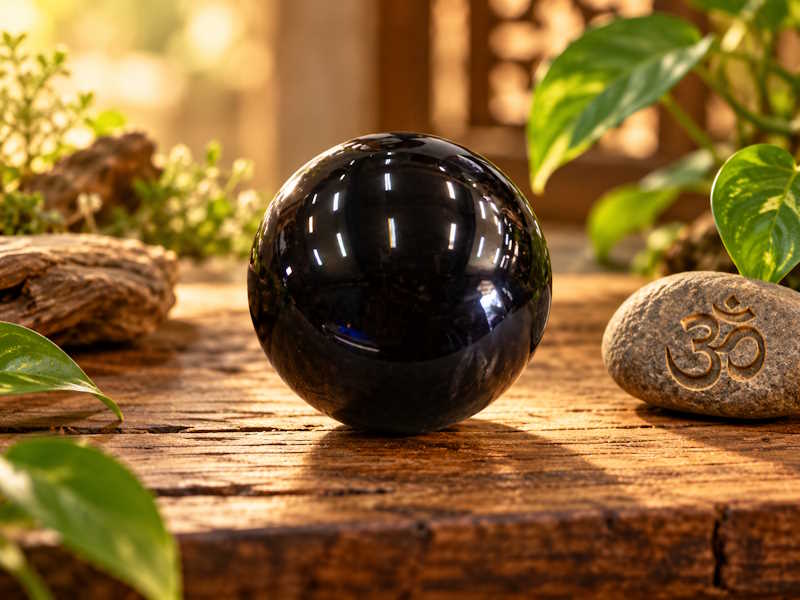 Esfera Obsidiana 4 cm aprox
